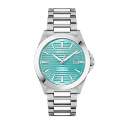 Men's Hugo Boss Strike Watch with Textured Teal Blue Dial (Model: 1514171)