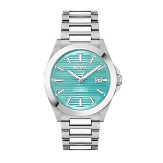 Men's Hugo Boss Strike Watch with Textured Teal Blue Dial (Model: 1514171)