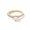 Vera Wang Love Collection 0.95 CT. T.W. Certified Diamond Split Shank Engagement Ring in 18K Gold (F/SI2)