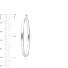 Thumbnail Image 3 of 50.0mm Square Tube Hoop Earrings in Hollow Sterling Silver