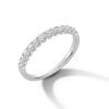 Thumbnail Image 3 of 0.40 CT. T.W. Diamond Twelve Stone Scallop Edge Anniversary Band in 10K White Gold