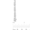 Thumbnail Image 3 of 2.00 CT. T.W. Lab-Grown Diamond Alternating "X" Link Bracelet in 10K White Gold