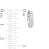 Thumbnail Image 3 of 0.50 CT. T.W. Certified Lab-Grown Diamond Four Stone Huggie Hoop Earrings in 10K White Gold (F/SI2)