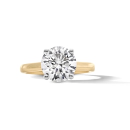 3.06 CT. T.W. Certified Lab-Grown Diamond Solitaire Engagement Ring in 14K Gold (F/VS2)