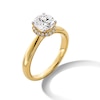 Thumbnail Image 3 of 1.40 CT. T.W. Certified Lab-Grown Diamond Frame Engagement Ring in 14K Gold (F/SI2)