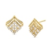 Thumbnail Image 1 of 0.30 CT. T.W. Certified Lab-Grown Diamond Motif Stud Earrings in 18K Gold (F/SI2)