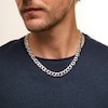 Thumbnail Image 2 of 1.00 CT. T.W. Certified Lab-Grown Diamond Curb Chain Necklace in Hollow Sterling Silver (I/SI2) - 20”