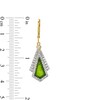 Thumbnail Image 3 of Kite-Shaped Jade and 0.70 CT. T.W. Diamond Frame Fan Drop Earrings in 14K Gold