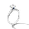 Thumbnail Image 3 of Vera Wang Love Collection 0.95 CT. T.W. Certified Diamond Solitaire Engagement Ring in 18K White Gold (F/SI2)