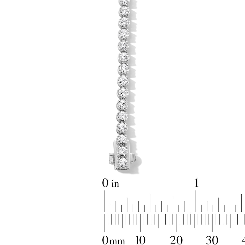 Main Image 3 of 3.00 CT. T.W. Certified Lab-Grown Diamond Tennis Bracelet in Sterling Silver (F/SI2)