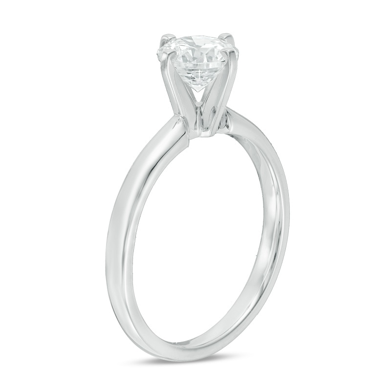 Previously Owned - 0.50 CT. Certified Canadian Diamond Solitaire Engagement Ring in 14K White Gold (H/SI2)
