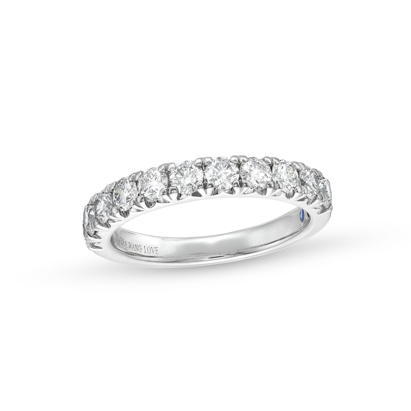 Previously Owned - Vera Wang Love Collection 0.94 CT. T.W. Diamond Eleven Stone Anniversary Band in 14K White Gold (I/SI2)