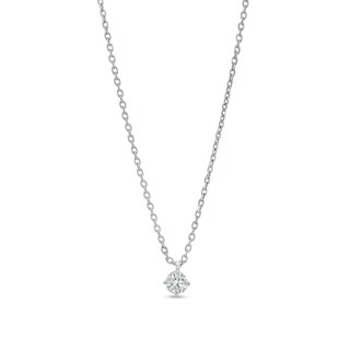 0.20 CT. Certified Lab-Created Diamond Solitaire Pendant in Sterling Silver (F/SI2)