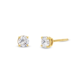 1.00 CT. T.W. Certified Lab-Grown Diamond Solitaire Stud Earrings in 10K Gold (I/SI2)