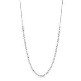 1.00 CT. T.W. Certified Lab-Grown Diamond Line Necklace in Sterling Silver (F/SI2)