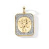 Thumbnail Image 1 of 0.085 CT. T.W. Diamond Ganesha Octagon Medallion Necklace Charm in 18K Gold
