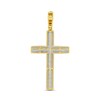 1.50 CT. T.W. Diamond Cross Necklace Charm in 10K Gold