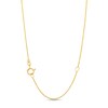 Thumbnail Image 3 of 20.0mm White Jade Snake Chinese Zodiac Disc Pendant in 14K Gold