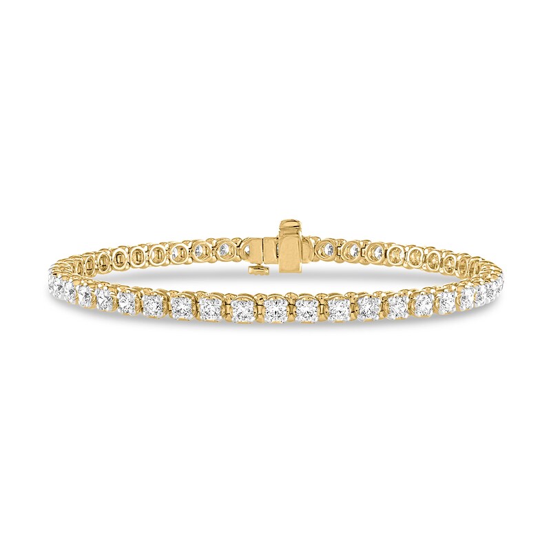 Main Image 1 of 4.00 CT. T.W. Diamond Line Bracelet in 18K Gold