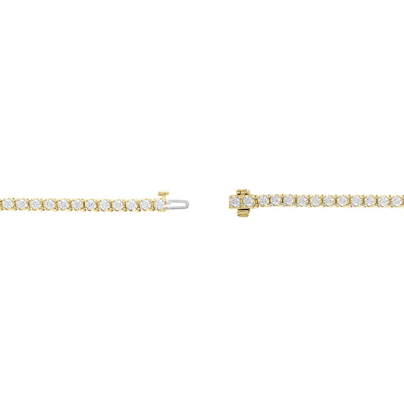 Main Image 3 of 4.00 CT. T.W. Diamond Line Bracelet in 18K Gold