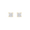 Thumbnail Image 1 of 0.20 CT. T.W. Princess-Cut Canadian Certified Diamond Solitaire Stud Earrings in 14K Gold (I/I2)