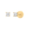 Thumbnail Image 3 of 0.20 CT. T.W. Princess-Cut Canadian Certified Diamond Solitaire Stud Earrings in 14K Gold (I/I2)