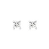 0.50 CT. T.W. Princess-Cut Canadian Certified Diamond Solitaire Stud Earrings in 18K Gold (I/SI2