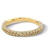 Thumbnail Image 1 of Vera Wang Love Collection 0.29 CT. T.W. Certified Diamond Woven Anniversary Band in 18K Gold (F/SI2)
