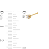Thumbnail Image 2 of 0.05 CT. Diamond Solitaire Nose Stud in Semi-Solid 14K Gold (I/I2) - 22G