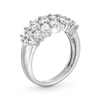 Thumbnail Image 3 of 2.00 CT. T.W. Certified Lab-Grown Diamond Graduated Cluster Ring in 10K White Gold (F/SI2)