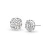 Thumbnail Image 1 of 0.25 CT. T.W. Multi-Diamond Swirl Frame Stud Earrings in 10K White Gold