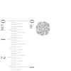 Thumbnail Image 3 of 0.25 CT. T.W. Multi-Diamond Swirl Frame Stud Earrings in 10K White Gold