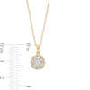 0.15 CT. T.W. Multi-Diamond Swirl Frame Pendant in 10K Gold