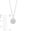 Thumbnail Image 3 of 0.15 CT. T.W. Multi-Diamond Swirl Frame Pendant in 10K White Gold
