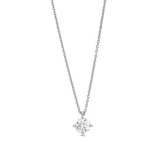 CT. Certified Lab-Created Diamond Solitaire Pendant in 14K White Gold (F/SI2