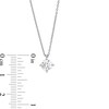 Thumbnail Image 4 of 1.00 CT. Certified Lab-Grown Diamond Solitaire Pendant in 14K White Gold (F/SI2) - 19"