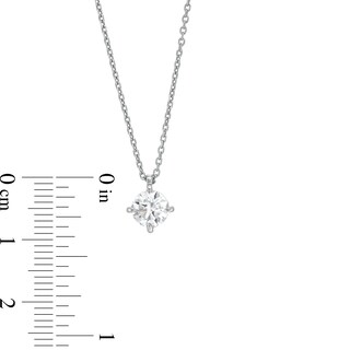 CT. Certified Lab-Created Diamond Solitaire Pendant in 14K White Gold (F/SI2