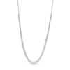 Thumbnail Image 1 of 5.00 CT. T.W. Certified Lab-Grown Diamond Graduated Line Necklace in Sterling Silver (F/SI2)