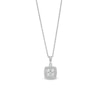 Thumbnail Image 1 of 0.10 CT. T.W. Cushion-Shaped Multi-Diamond Frame Pendant in Sterling Silver