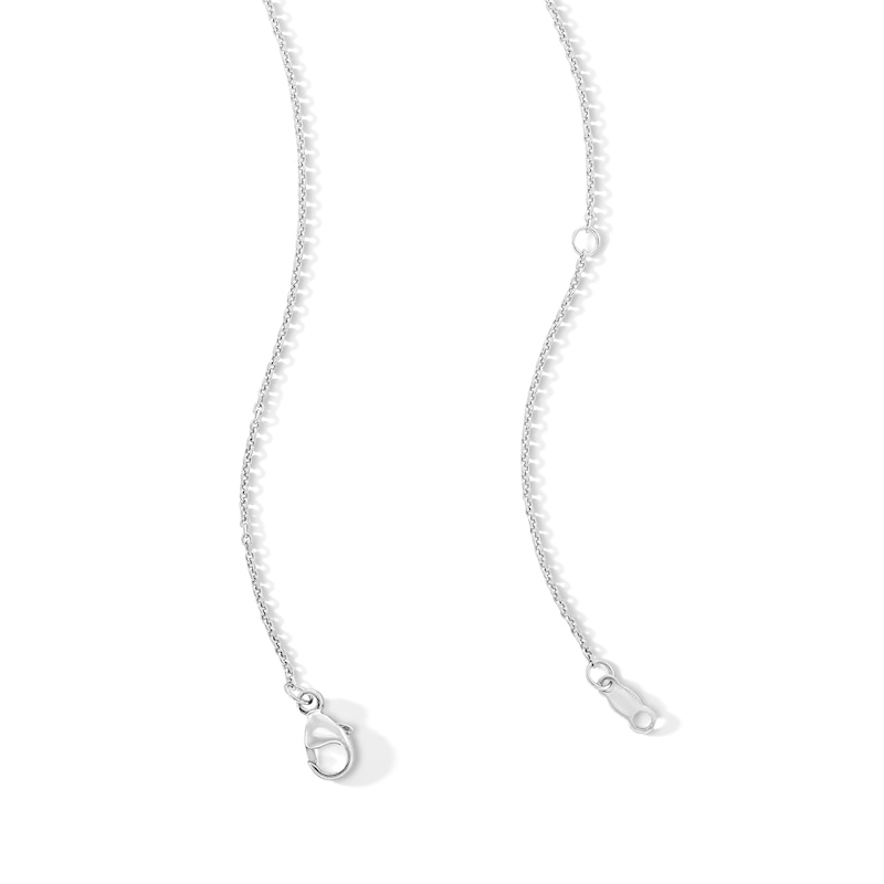 Main Image 4 of 0.50 CT. T.W. Certified Lab-Grown Diamond Solitaire Pendant and Stud Earrings Set in Sterling Silver (F/SI2) - 19"
