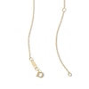 Thumbnail Image 2 of Child’s 4.0mm Freshwater Cultured Pearl and Cubic Zirconia Reindeer Pendant in 10K Gold - 13”