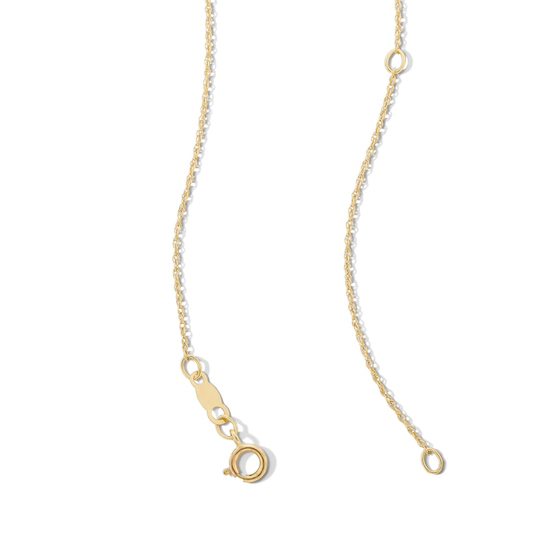 Main Image 2 of Child’s 4.0mm Freshwater Cultured Pearl and Cubic Zirconia Reindeer Pendant in 10K Gold - 13”