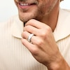 Thumbnail Image 2 of 0.50 CT. T.W. Square-Cut Diamond Duo Anniversary Band in Sterling Silver
