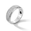 Thumbnail Image 3 of 0.50 CT. T.W. Square-Cut Diamond Duo Anniversary Band in Sterling Silver