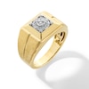 Thumbnail Image 3 of 0.33 CT. T.W. Canadian Certified Diamond Frame Square-Top Ring in 14K Gold (I/I2)