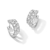 Thumbnail Image 1 of 4.20 CT. T.W. Certified Lab-Grown Diamond Split Hoop Earrings in 10K White Gold (F/VS2)