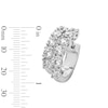 Thumbnail Image 3 of 4.20 CT. T.W. Certified Lab-Grown Diamond Split Hoop Earrings in 10K White Gold (F/VS2)