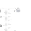 Thumbnail Image 3 of 1.00 CT. T.W. Diamond Solitaire Stud Earrings in 10K White Gold