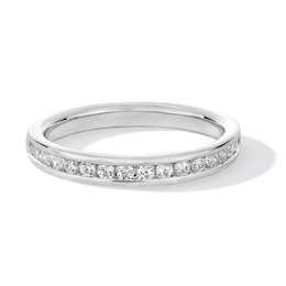 0.30 CT. T.W. Certified Lab-Grown Diamond Channel-Set Anniversary Band in 14K White Gold (F/VS2)