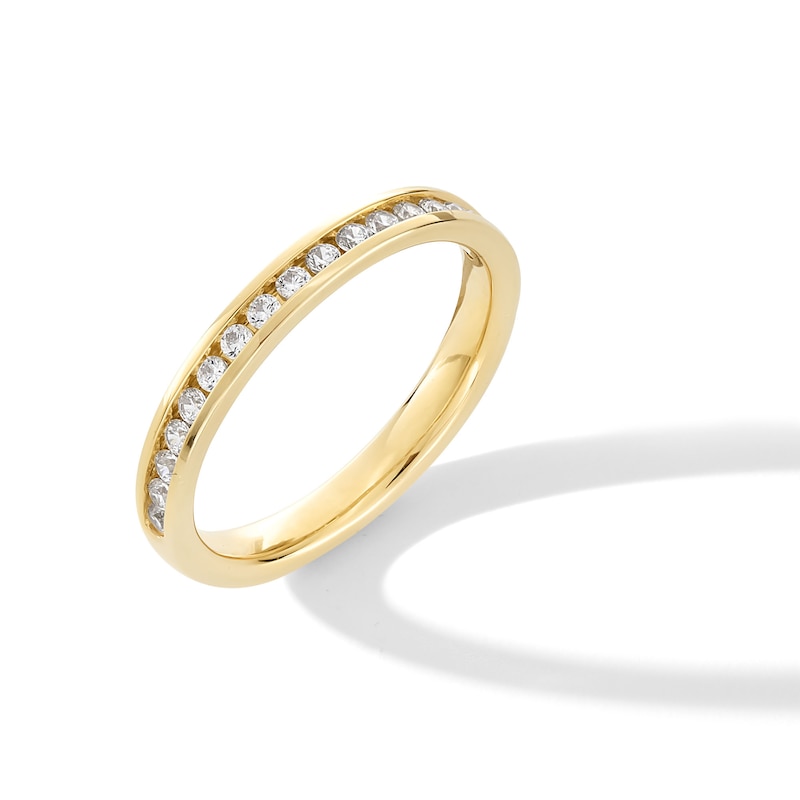 Main Image 3 of 0.30 CT. T.W. Certified Lab-Grown Diamond Channel-Set Anniversary Band in 14K Gold (F/VS2)